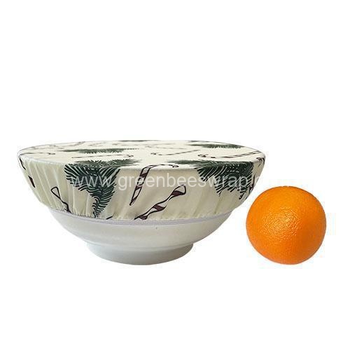 Candy cane Beeswax bowl cover-3