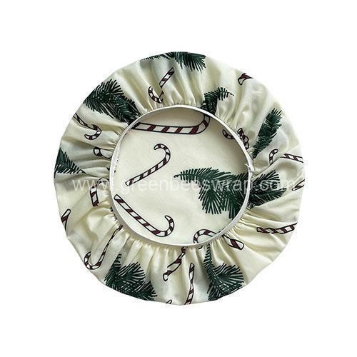 Candy cane Beeswax bowl cover-6