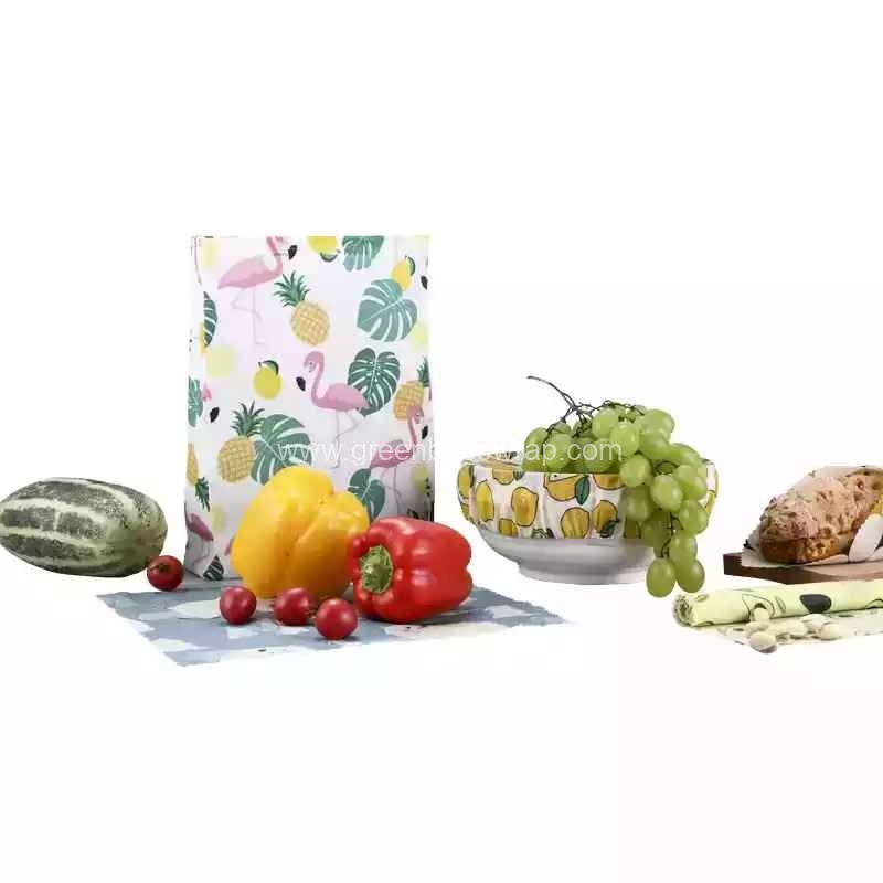 Elasticized-reusable-fabric-cotton-beeswax-bowl-covers-food-wrap-1