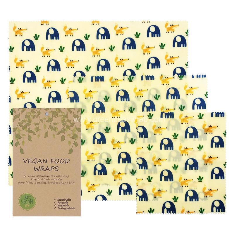 fox elephant Vegan wrap