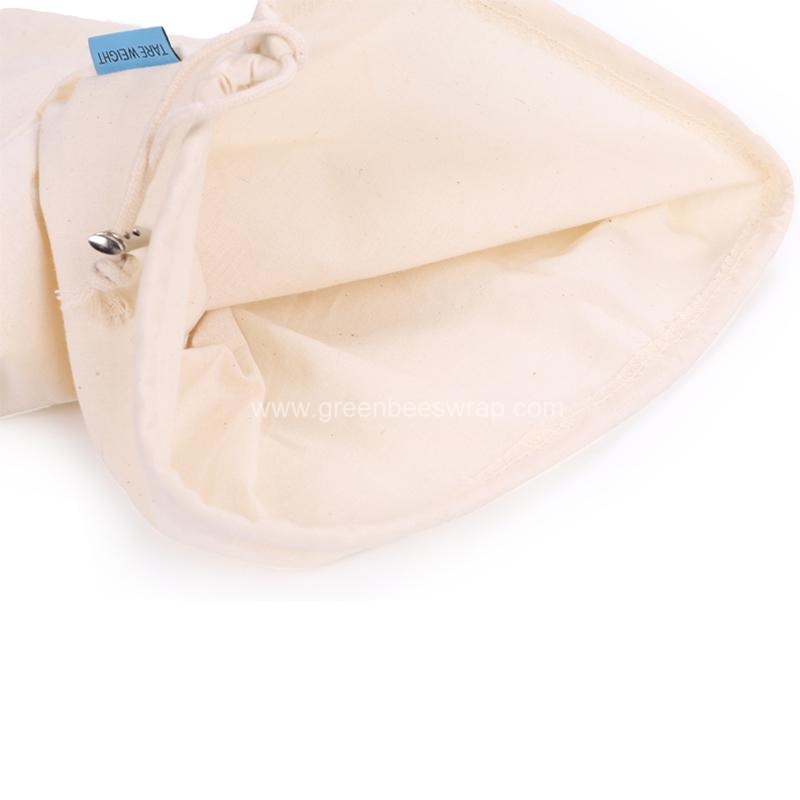 Reusable fruit vegatable storage drawstring cotton bag3